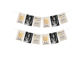 18 jaar Slinger met foto gepersonaliseerd (18st)