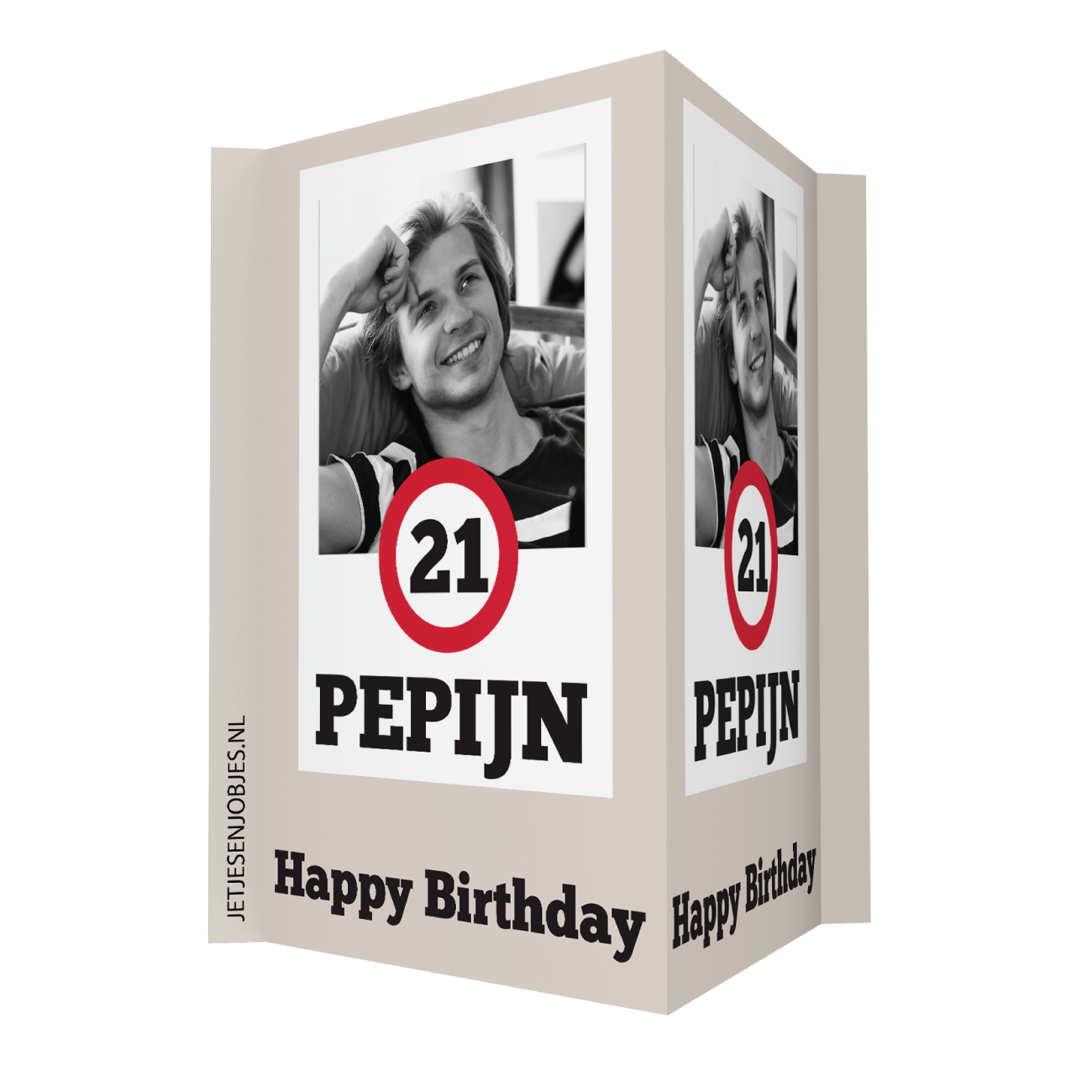 21 jaar Verkeersbord Raambord met foto