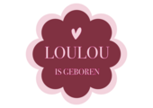 Geboorte raamsticker Burgundy Bloom met naam