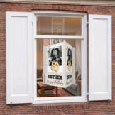Raambord 50 jaar Sarah of Abraham – met ballonnen – gepersonaliseerd met naam XL