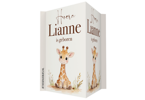 Geboortebord Girafje met naam