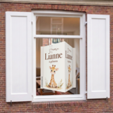 Geboortebord Girafje met naam | Geboorte raambord | Jetjes & Jobjes
