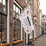 Sinterklaas vlag met naam - Snoepgoed ontwerp, snel in huis