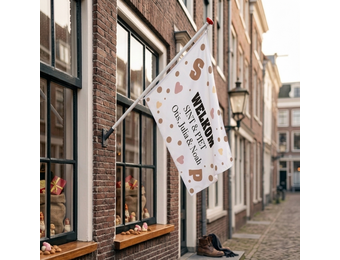 Sinterklaas vlag met naam - Snoepgoed