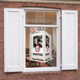 40 jaar Verkeersbord Raambord met foto