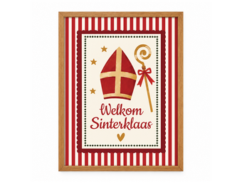 Sinterklaas poster Welkom Sinterklaas met naam