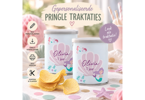 Pringle traktatie printable  Zeemeermin - Direct Download