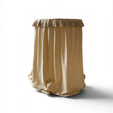 Statafelrok Off White met ruffle rand, voor statafel 80 cm