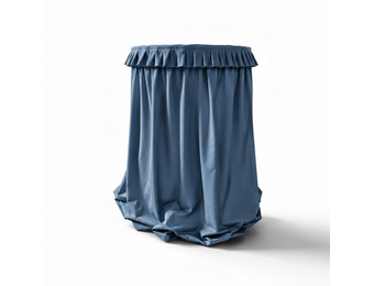 Statafelrok Vintage Blue met ruffle