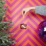 Kersthanger Koffer Goud – Glazen Kerstornament | Housevitamin