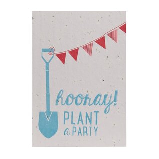 Send and Grow postcard - Hooray plant a party