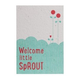 Send and Grow postcard - Welcome little Sprout