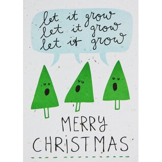 Send and Grow postcard - Let it grow, let it grow, let it grow