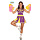 Cheerleader paars/geel
