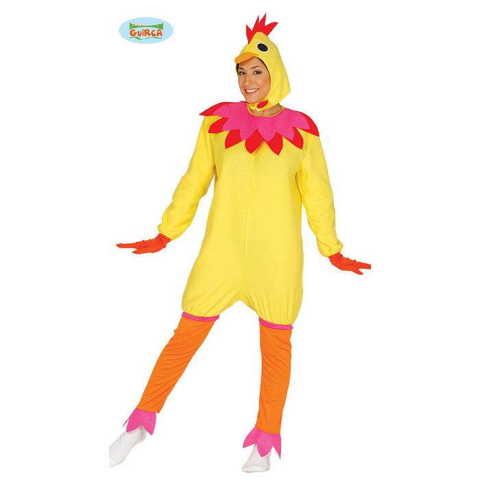 Fiestas Guirca Kip dame geel/rood