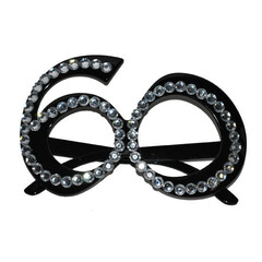 Bril strass, 60 jaar