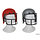 Helm American football rood