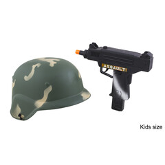 Helm militair + geweer