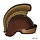 Romeinse helm bruin met kam KIND