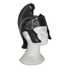 Romeinse helm grijs met kam volw.