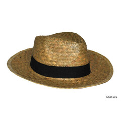 Cowboy hoed stro zwarte band