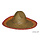 Stro hoed mexicaans met rood-gele boord