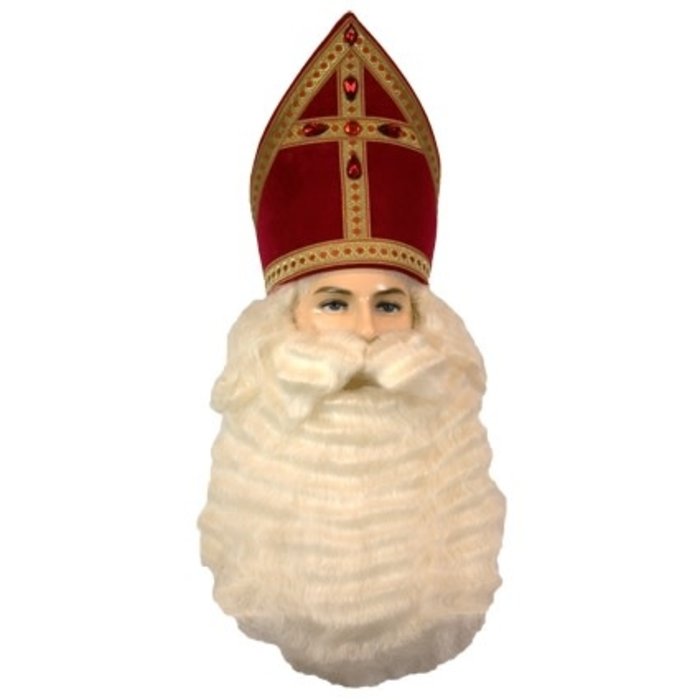 Baardstel Sinterklaas buffelhaar (Yak)