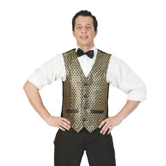 Funny Fashion Gilet goud vest disco