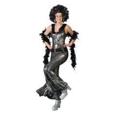 Funny Fashion Disco Do jumpsuit zilver