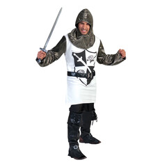 Funny Fashion Ridder Goldy wit/schild opdruk