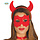 Duivel diadeem+masker rood