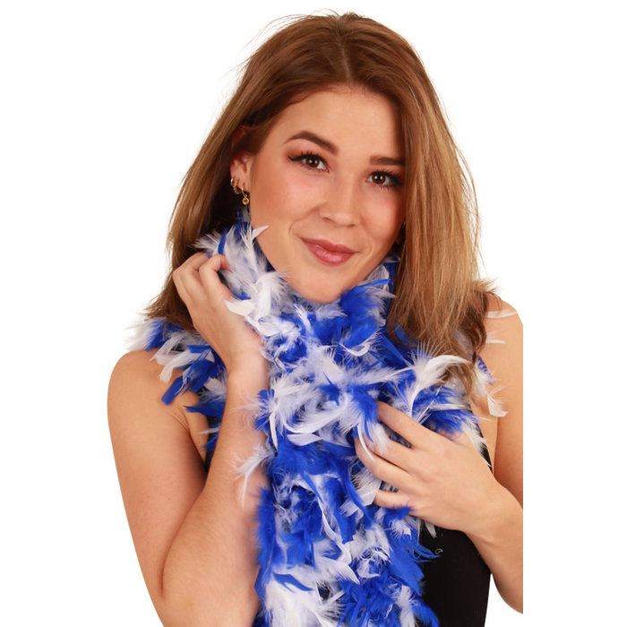 Boa b v dik 180cm/75gr blauw/wit