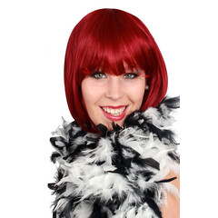 Boa b v dik 180cm/75gr wit/zwart