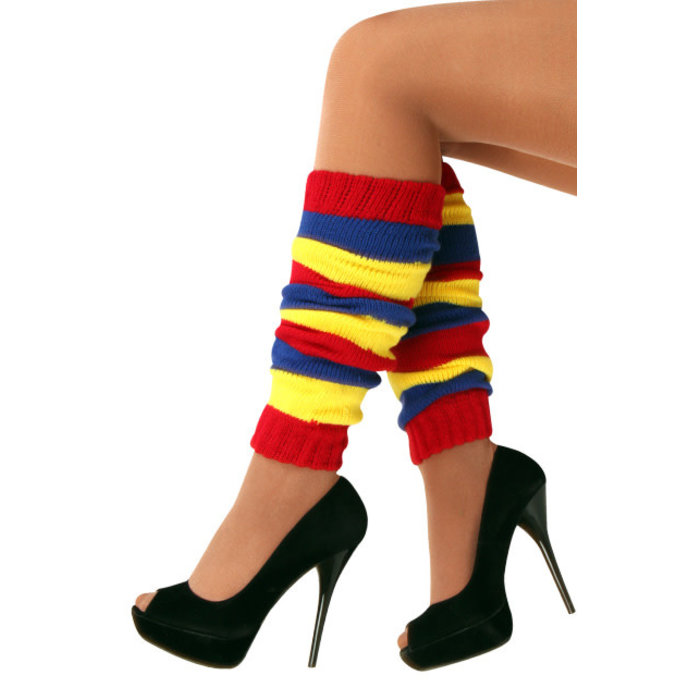 Beenwarmers rd/gl/bl  one size