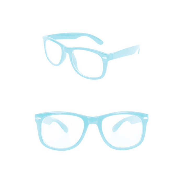 Bril Blues Brothers turquoise nr 182