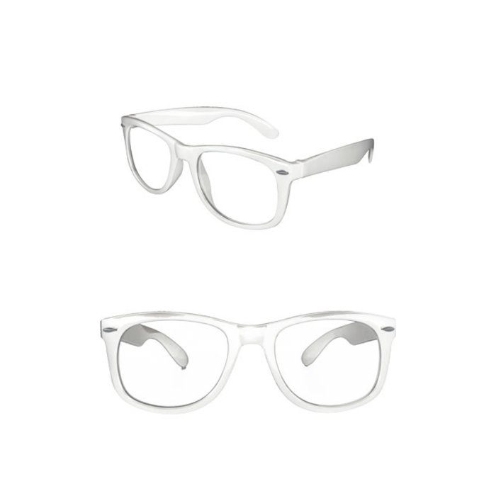 Bril Blues Brothers wit nr 183