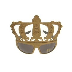 Bril glittergoud 'Kings'