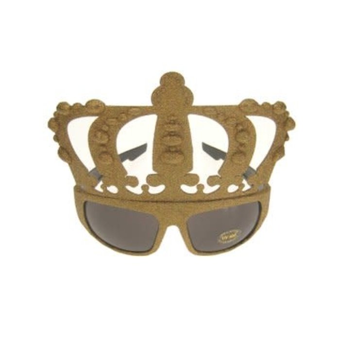 Bril glittergoud 'Kings'
