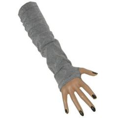Gala handschoenen lurex zilver