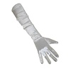 Handschoenen satijn zilver/grijs