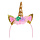 Diadeem 'Unicorn' glitter goud/roze