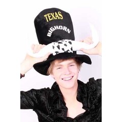 Hoed 'Texas Big Horn' + horens