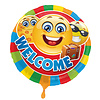 Ballon folie emoticon 'Welcome', 43cm