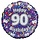 Ballon 'Happy 90th Birthday', 45cm/folie
