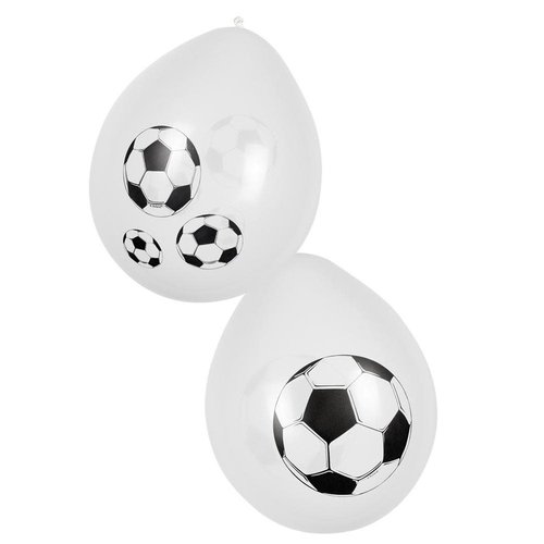 Ballonnen 'Voetbal' 25cm per 6st
