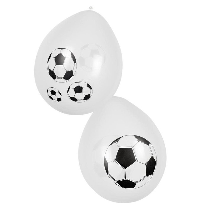 6 Latex Ballonnen Voetbal Ø 25cm