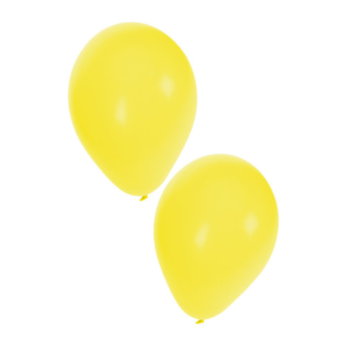 Ballonnen geel  25cm - 10 inch per 50st