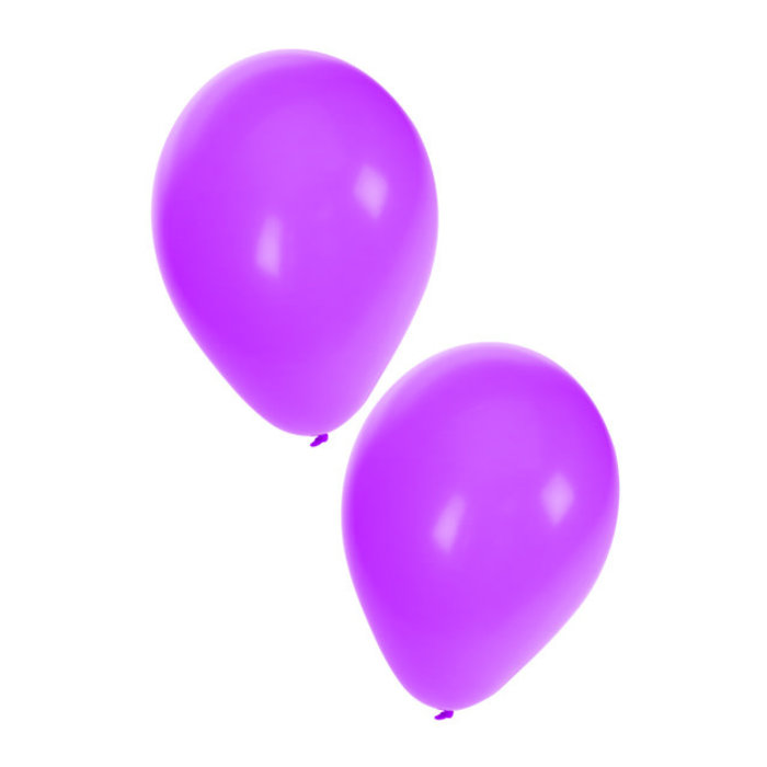 Ballonnen paars  25cm - 10 inch per 50st