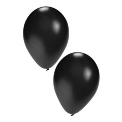 Ballonnen zwart 25cm - 10 inch per 50st