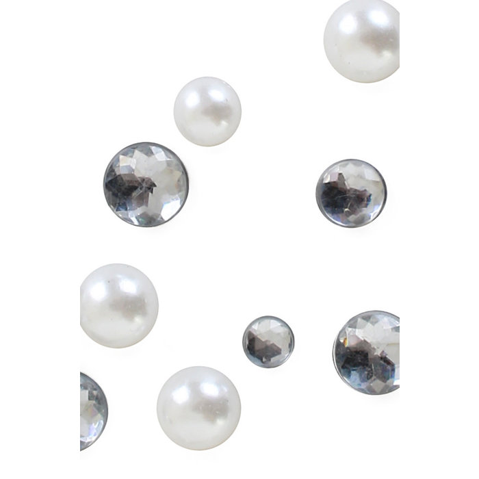 Stenen diamant/parel mix 200 gram